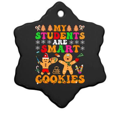 My Students Are Smart Cookies Christmas Teacher Ceramic Star Ornament