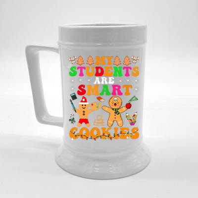 My Students Are Smart Cookies Christmas Teacher Beer Stein