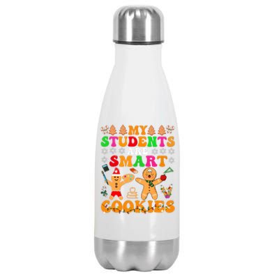 My Students Are Smart Cookies Christmas Teacher Stainless Steel Insulated Water Bottle