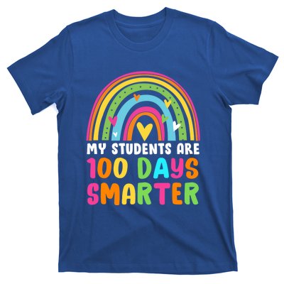 My Students Are 100 Days Smarter Rainbow Teacher Gift T-Shirt