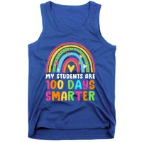 My Students Are 100 Days Smarter Rainbow Teacher Gift Tank Top