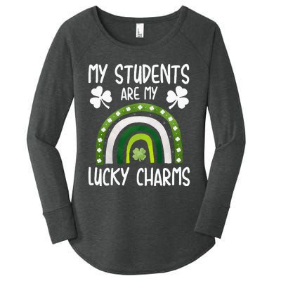 My Students Are My Lucky Charms St Paddy's Day Women's Perfect Tri Tunic Long Sleeve Shirt