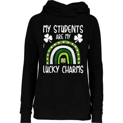 My Students Are My Lucky Charms St Paddy's Day Womens Funnel Neck Pullover Hood