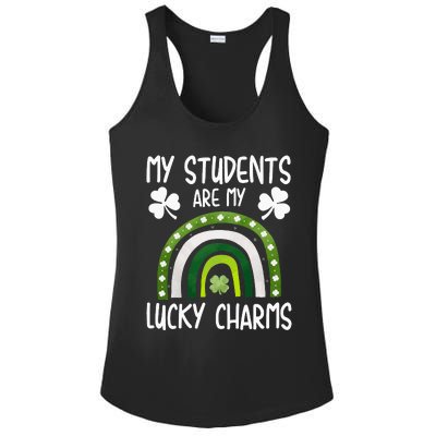 My Students Are My Lucky Charms St Paddy's Day Ladies PosiCharge Competitor Racerback Tank