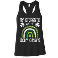 My Students Are My Lucky Charms St Paddy's Day Women's Racerback Tank