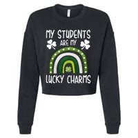 My Students Are My Lucky Charms St Paddy's Day Cropped Pullover Crew