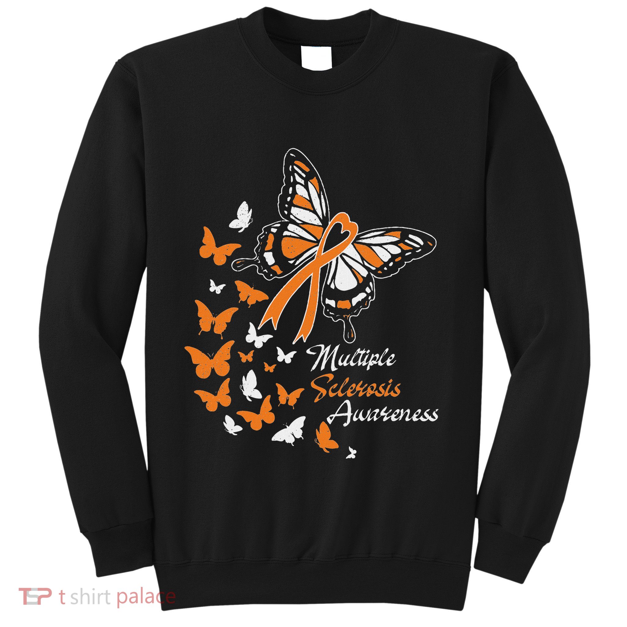 Multiple Sclerosis Awareness Butterflies Gift Sweatshirt