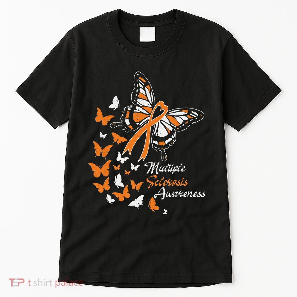 Multiple Sclerosis Awareness Butterflies Gift Tall T-Shirt