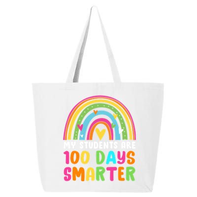 My Students Are 100 Days Smarter Rainbow Teacher Meaningful Gift 25L Jumbo Tote