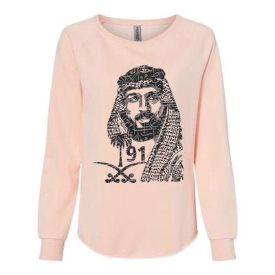 Mbs Saudi Arabia National Day Gift 91 Gift Womens California Wash Sweatshirt