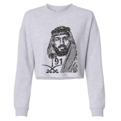 Mbs Saudi Arabia National Day Gift 91 Gift Cropped Pullover Crew