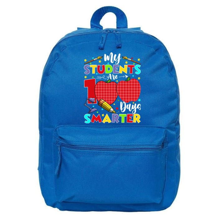 My Students Are 100 Days Smarter School Gift Meaningful Gift 16 in Basic Backpack