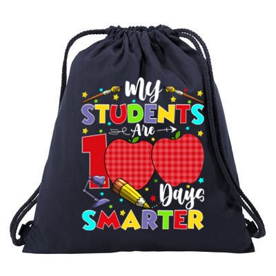 My Students Are 100 Days Smarter School Gift Meaningful Gift Drawstring Bag