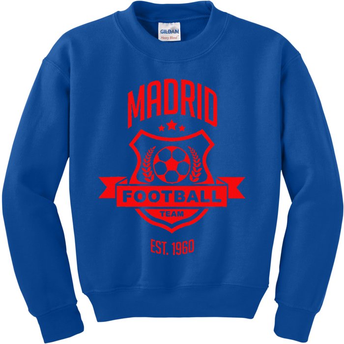 Madrid Spain Atletico Sport Soccer Kids Sweatshirt