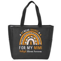 Multiple Sclerosis Awareness I Wear Orange For My Mimi Zip Tote Bag