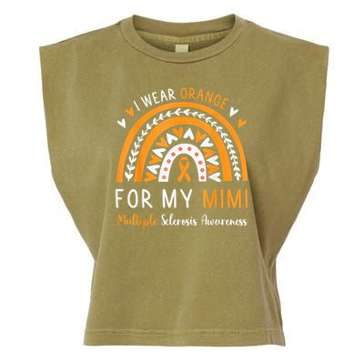 Multiple Sclerosis Awareness I Wear Orange For My Mimi Garment-Dyed Women's Muscle Tee