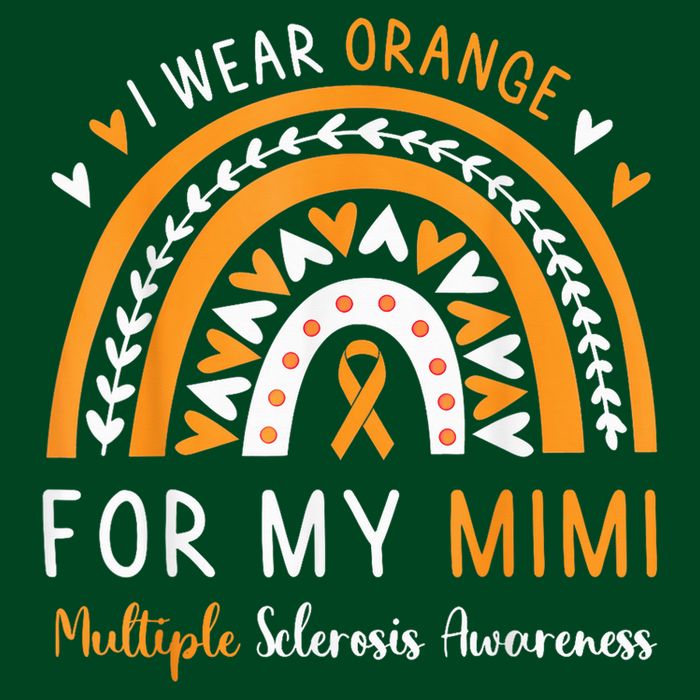 Multiple Sclerosis Awareness I Wear Orange For My Mimi Long Sleeve Shirt
