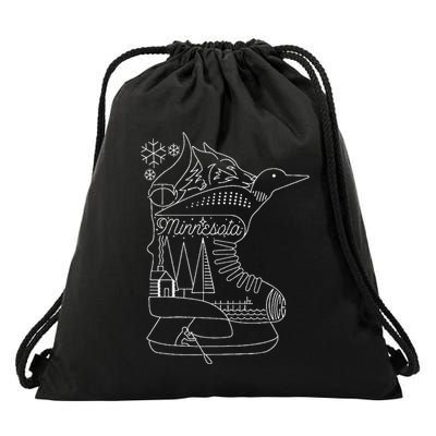 Minnesota State Apparel With Hidden Images Drawstring Bag