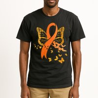 Multiple Sclerosis Awareness Orange Ribbon Butterfly Fighter Tall T-Shirt