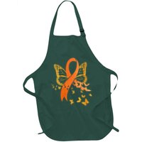 Multiple Sclerosis Awareness Orange Ribbon Butterfly Fighter Apron