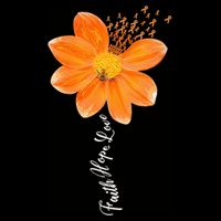 Multiple Sclerosis Awareness Orange Flower Ribbon Faith Hope Impact Tech Backpack
