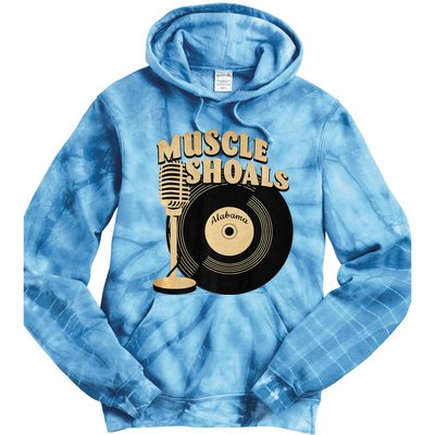 Muscle Shoals Alabama Vintage Style Tie Dye Hoodie