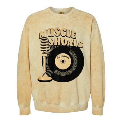 Muscle Shoals Alabama Vintage Style Colorblast Crewneck Sweatshirt