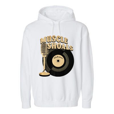 Muscle Shoals Alabama Vintage Style Garment-Dyed Fleece Hoodie