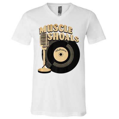 Muscle Shoals Alabama Vintage Style V-Neck T-Shirt