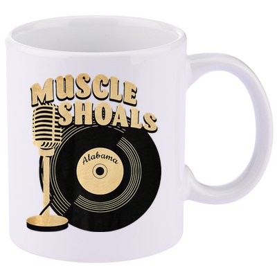 Muscle Shoals Alabama Vintage Style 11oz C Handle Ceramic Mug
