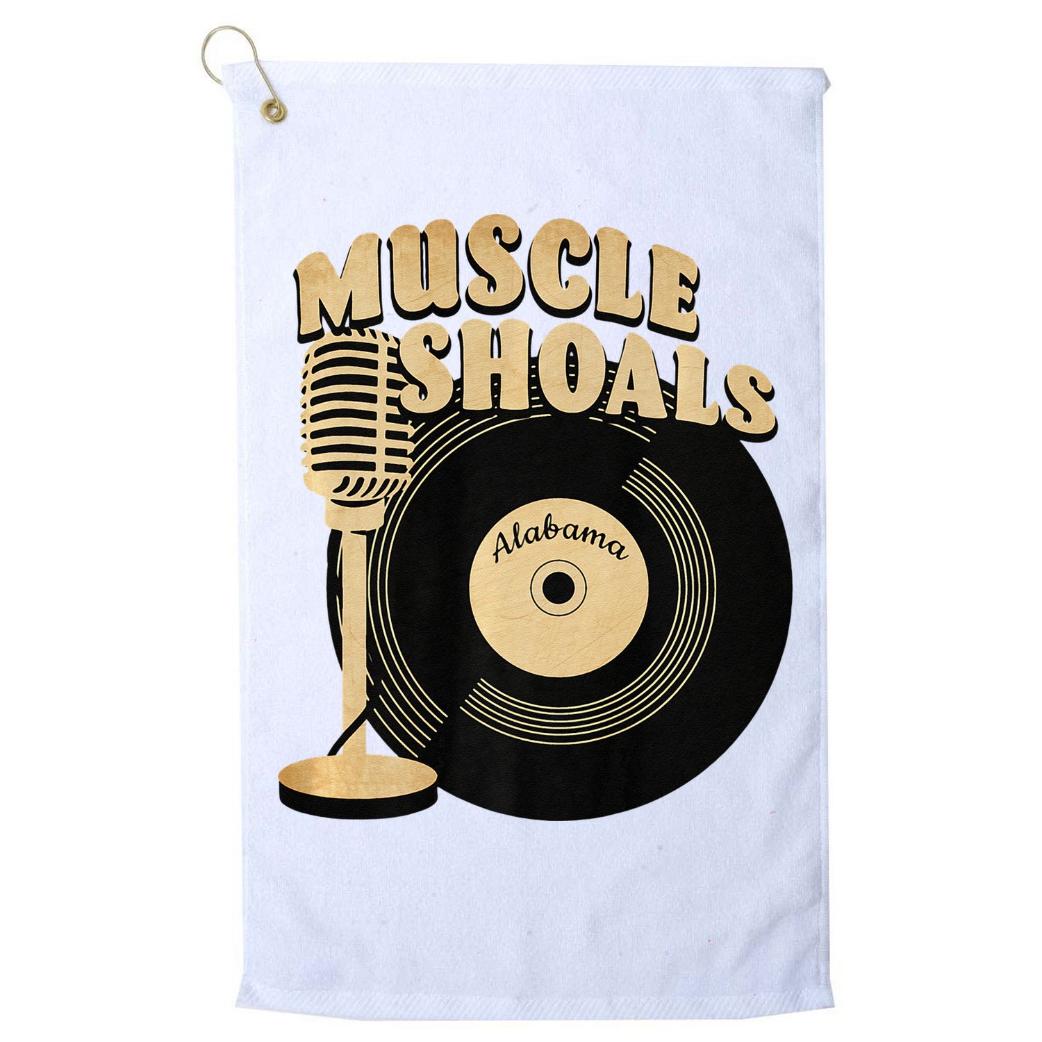Muscle Shoals Alabama Vintage Style Golf Towel