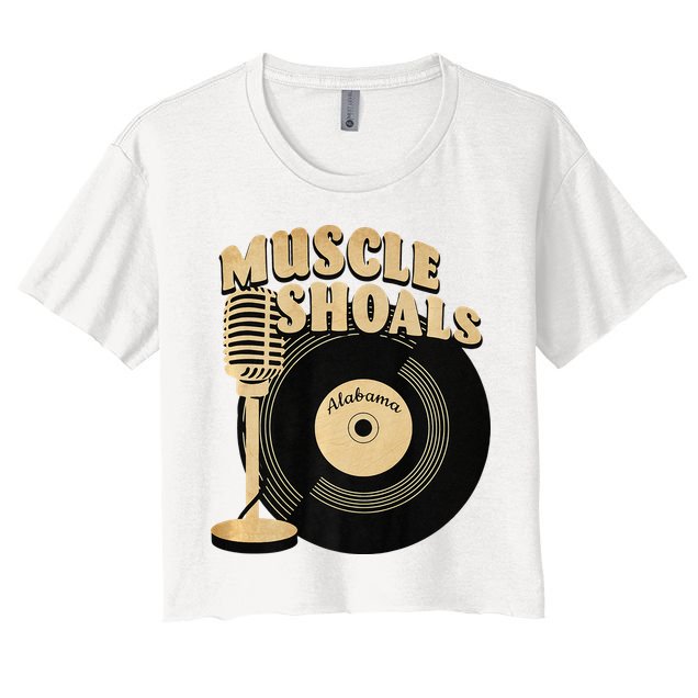Muscle Shoals Alabama Vintage Style Crop Top
