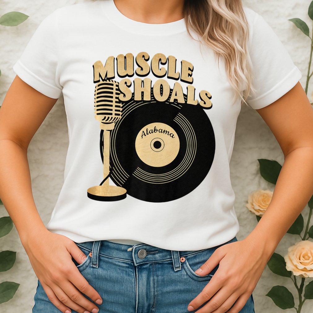 Muscle Shoals Alabama Vintage Style Womens T-Shirt