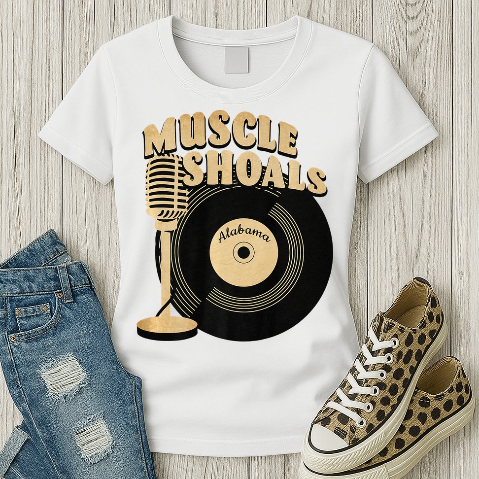 Muscle Shoals Alabama Vintage Style Womens T-Shirt
