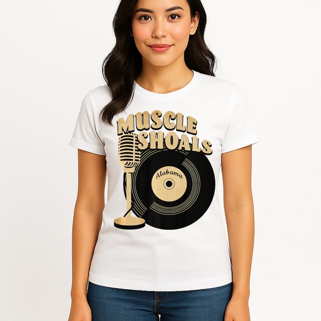Muscle Shoals Alabama Vintage Style Womens T-Shirt