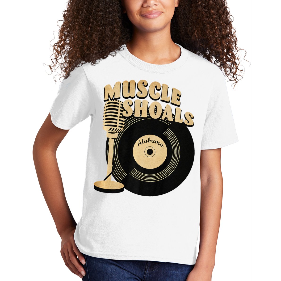 Muscle Shoals Alabama Vintage Style Kids T-Shirt