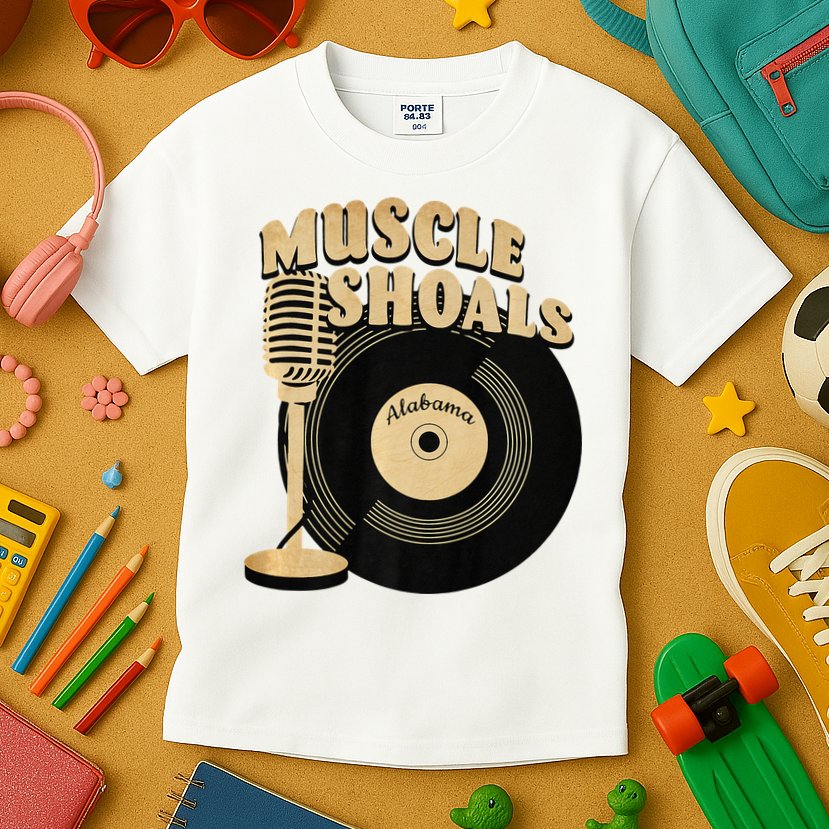 Muscle Shoals Alabama Vintage Style Kids T-Shirt
