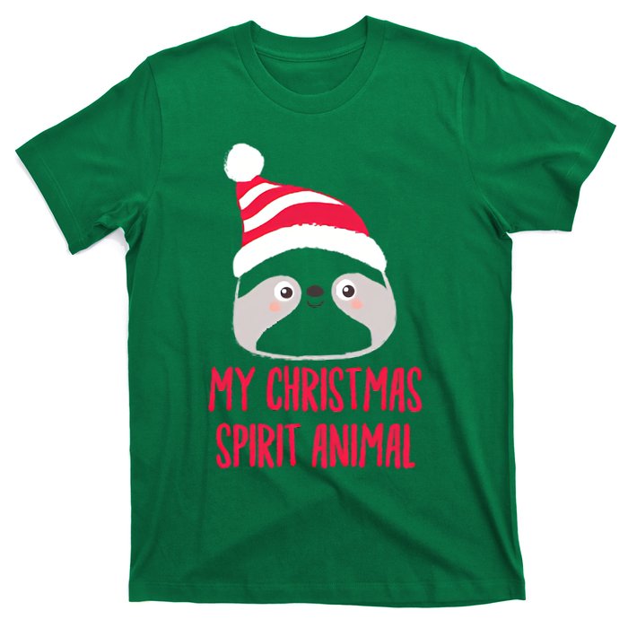 My Spirit Animal Sloth Christmas T-Shirt