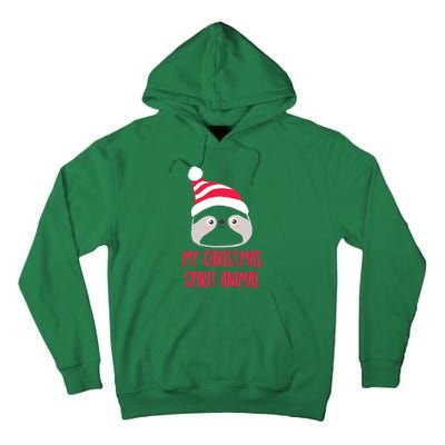 My Spirit Animal Sloth Christmas Tall Hoodie