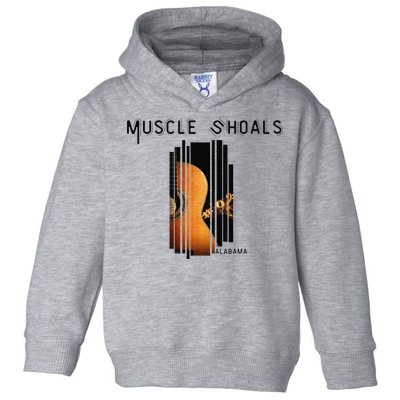 Muscle Shoals Alabama AL Distressed Grunge Text Music City Toddler Hoodie