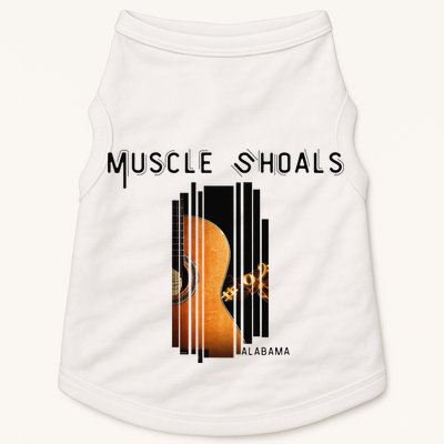 Muscle Shoals Alabama AL Distressed Grunge Text Music City Doggie Tank