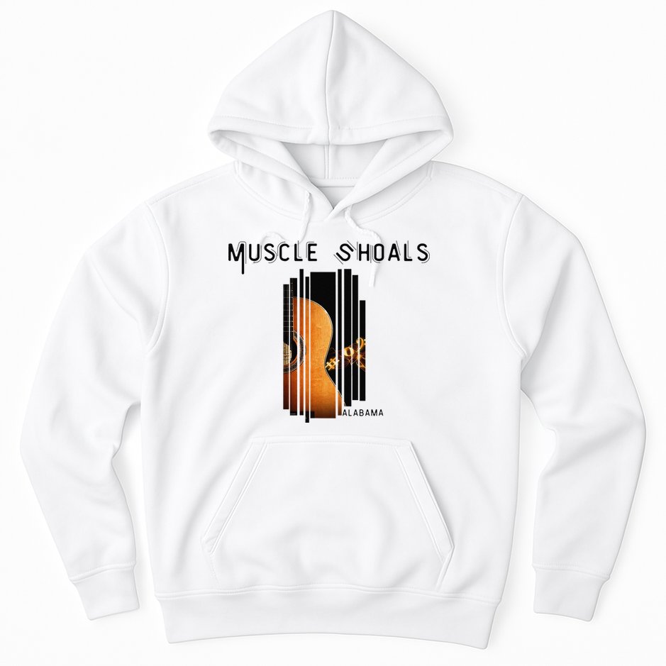 Muscle Shoals Alabama AL Distressed Grunge Text Music City Hoodie