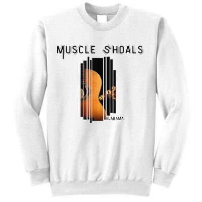Muscle Shoals Alabama AL Distressed Grunge Text Music City Sweatshirt