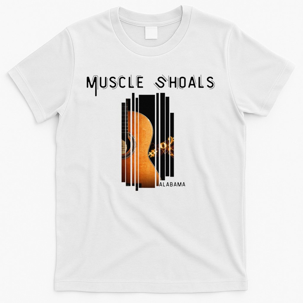 Muscle Shoals Alabama AL Distressed Grunge Text Music City T-Shirt
