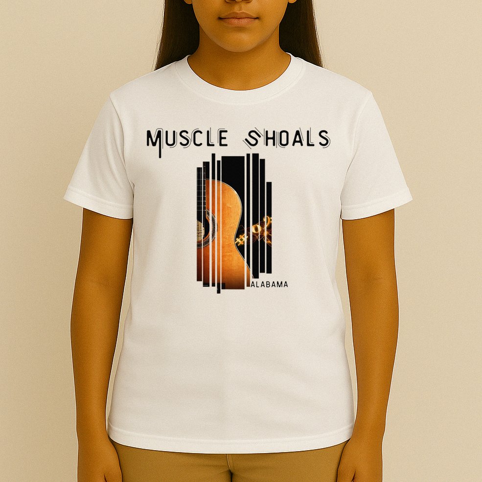 Muscle Shoals Alabama AL Distressed Grunge Text Music City T-Shirt
