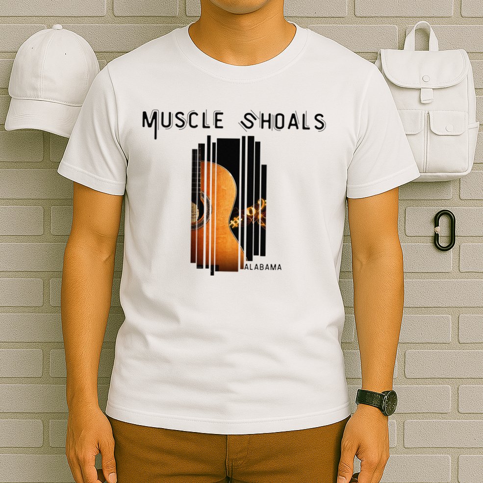 Muscle Shoals Alabama AL Distressed Grunge Text Music City T-Shirt