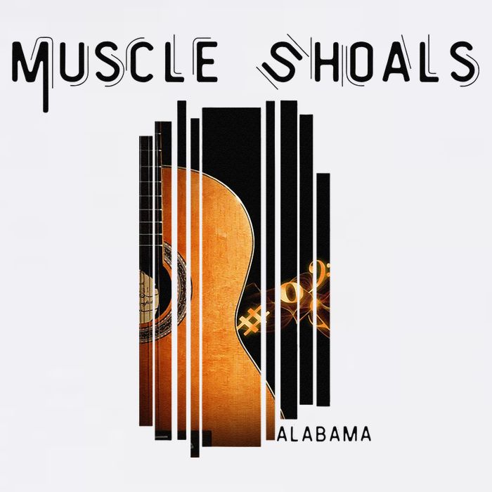 Muscle Shoals Alabama AL Distressed Grunge Text Music City 11oz C Handle Ceramic Mug
