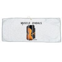 Muscle Shoals Alabama AL Distressed Grunge Text Music City Large Microfiber Waffle Golf Towel