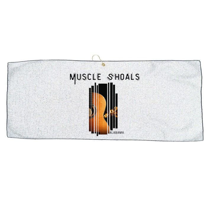 Muscle Shoals Alabama AL Distressed Grunge Text Music City Large Microfiber Waffle Golf Towel