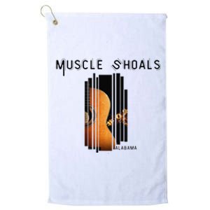 Muscle Shoals Alabama AL Distressed Grunge Text Music City Platinum Collection Golf Towel